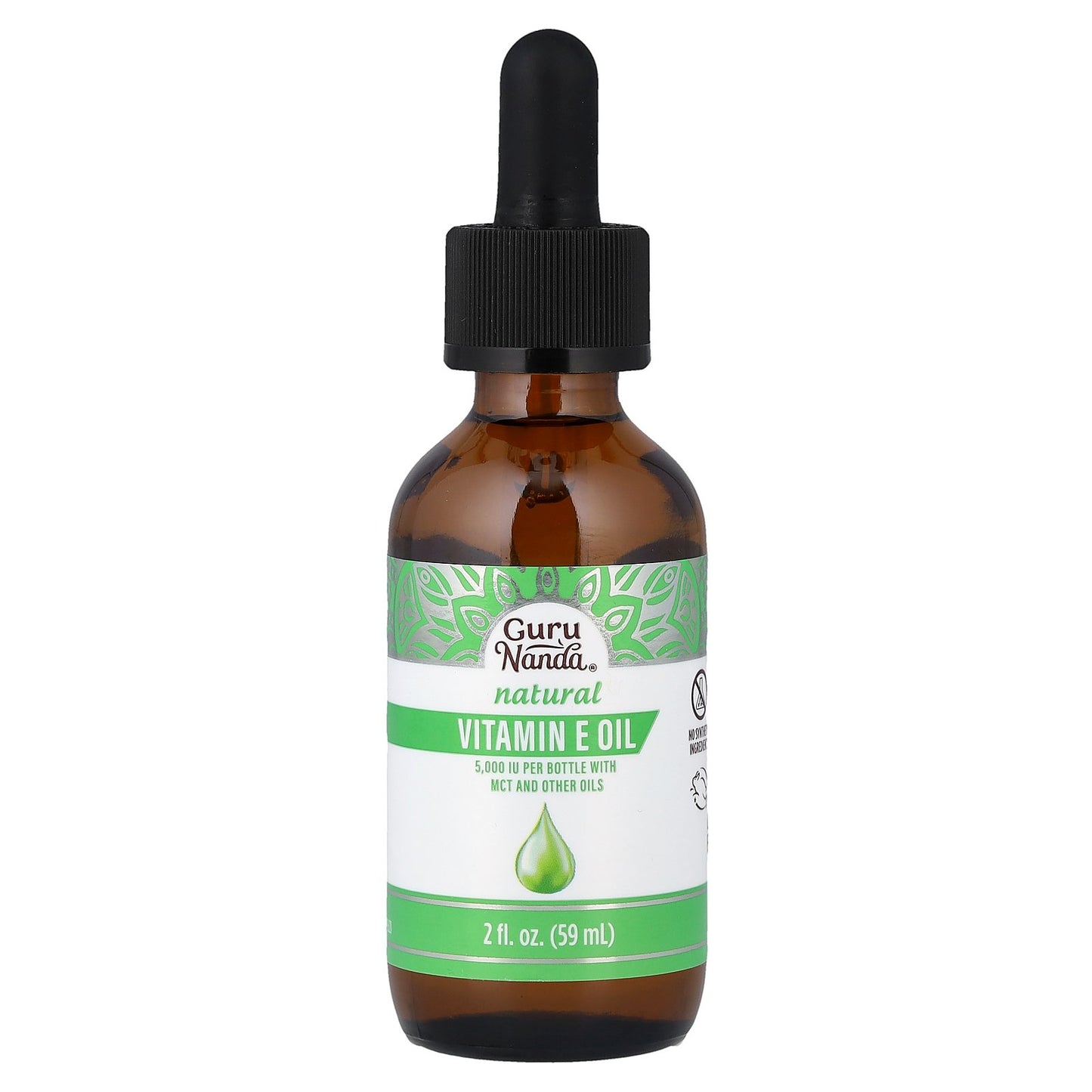 GuruNanda, Natural Vitamin E Oil, 2 fl oz (59 ml)