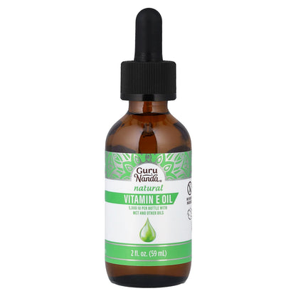 GuruNanda, Natural Vitamin E Oil, 2 fl oz (59 ml)