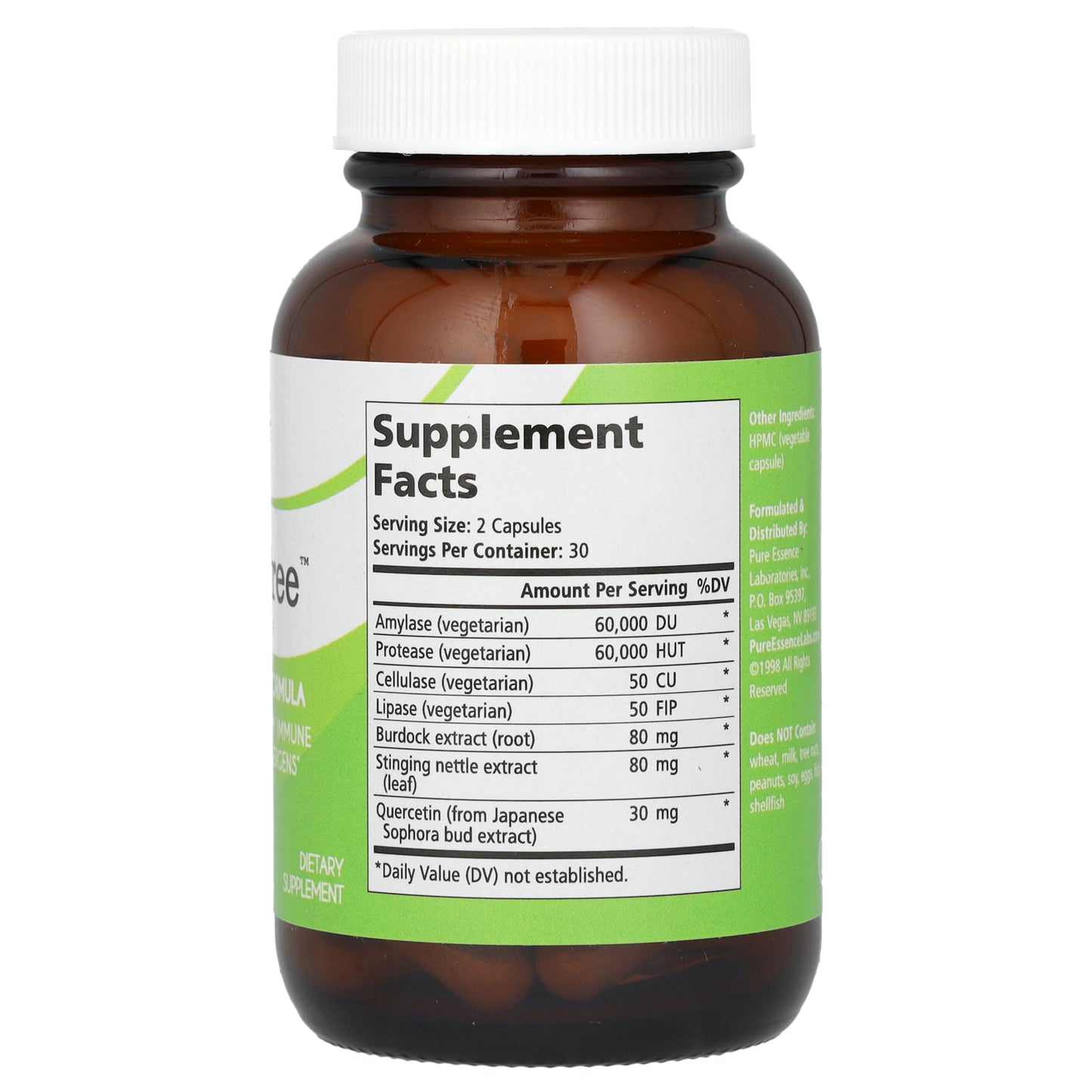 Pure Essence, AllerFree, 60 Vegi-Caps