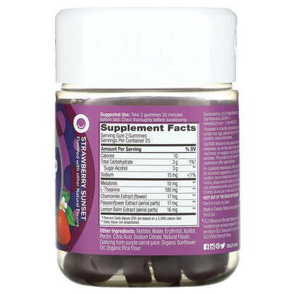 OLLY, Sleep, Maximum Strength, Strawberry Sunset, 50 Gummies