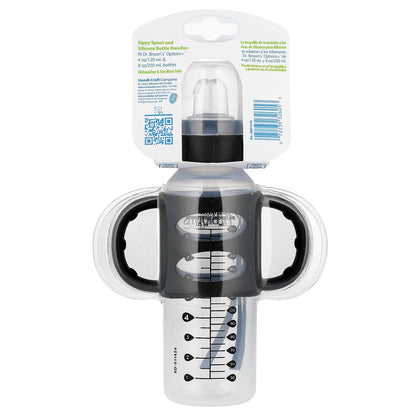 Dr. Brown's, Sippy Spout Bottle, 6 Months +, Black , 8 oz (250 ml)