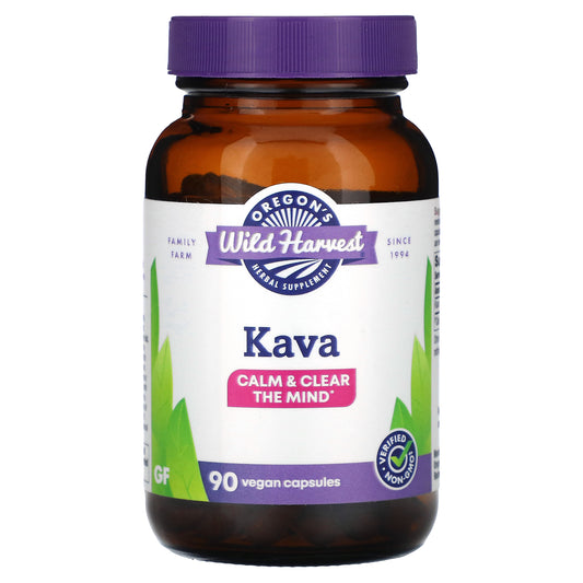 Oregon's Wild Harvest, Kava, 90 Vegan Capsules (400 mg per Capsule)