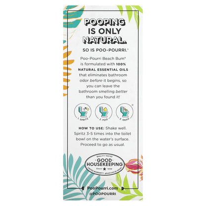 Poo-Pourri, Before-You-Go® Toilet Sprays, Beach Bum, 2 fl oz (59 ml)