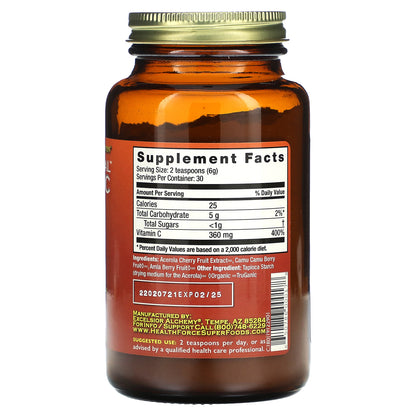 HealthForce Superfoods, Truly Natural Vitamin C, 6.35 oz (180 g)