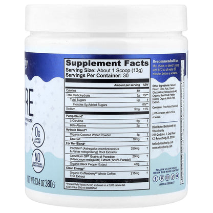 Vitauthority, Active, Vita Pre, Pre-Workout Hydration Powder, Fruit Fusion, 13.4 oz (380 g)