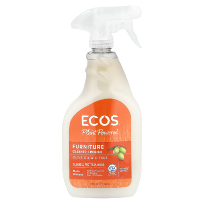 Earth Friendly Products, Furniture Cleaner + Polish, Olive Oil & Citrus, 22 fl oz (650 ml)