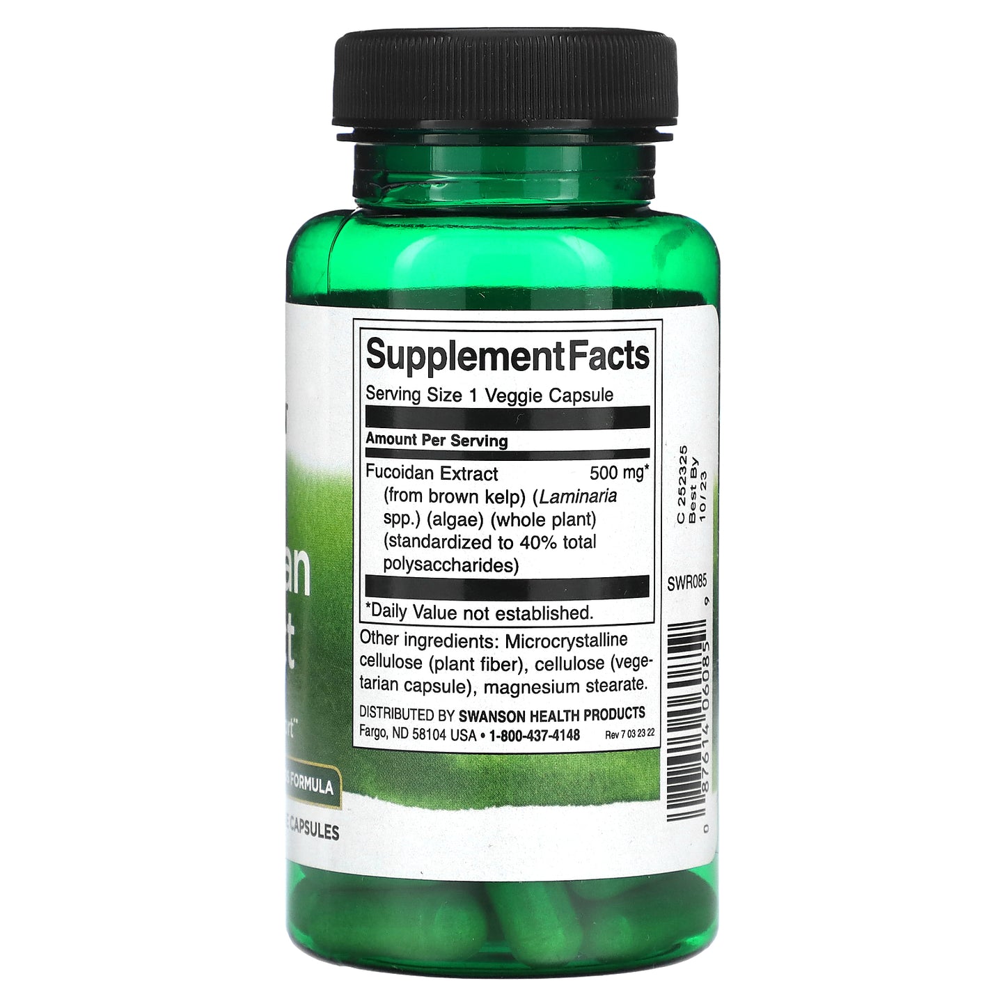 Swanson, Fucoidan Extract, 500 mg, 60 Veggie Capsules