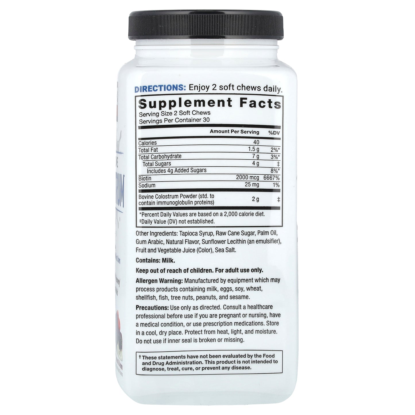 Force Factor, Awesome Colostrum™, Berries & Cream, 60 Soft Chews