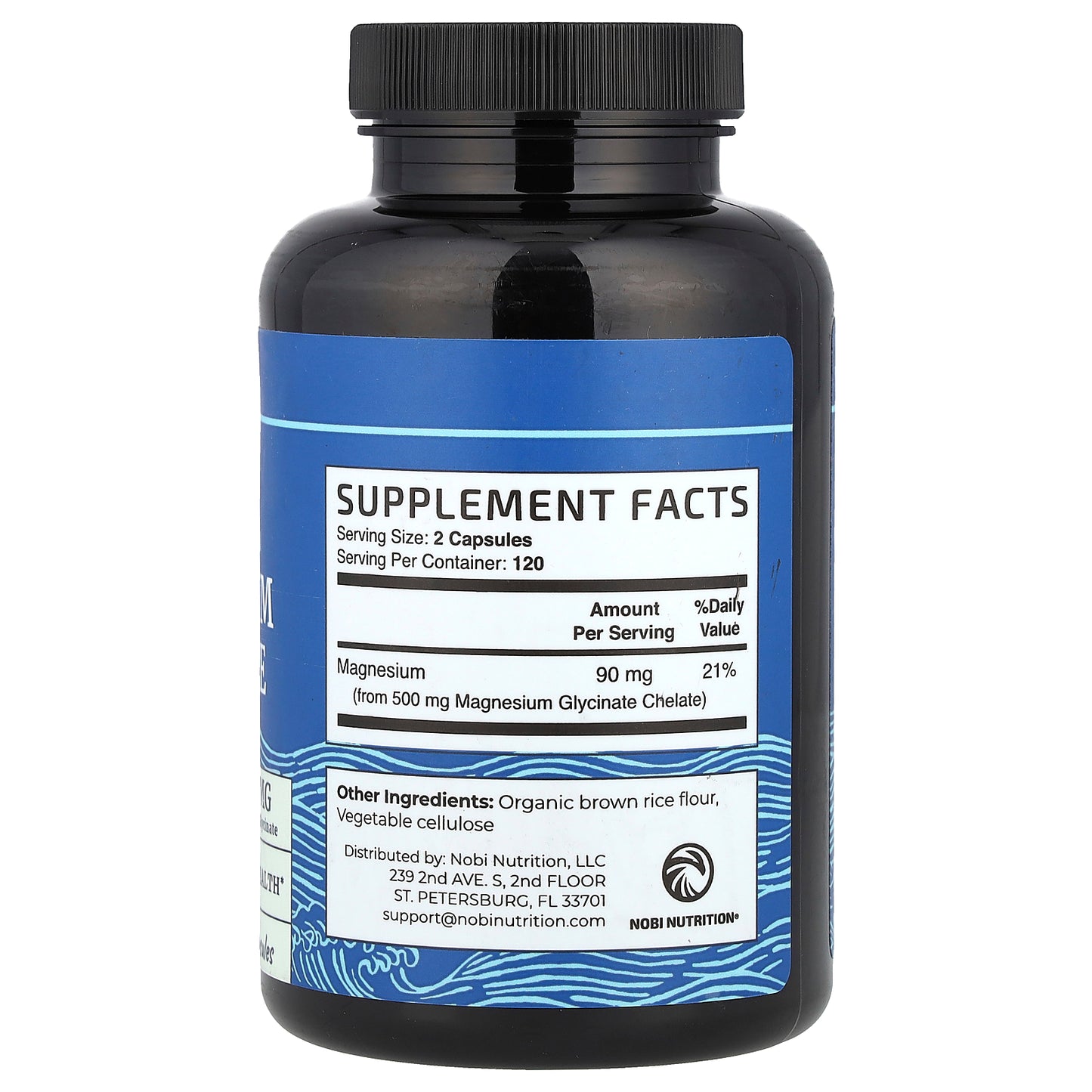 Nobi Nutrition, Magnesium Glycinate, 240 Capsules (250 mg per Capsule)