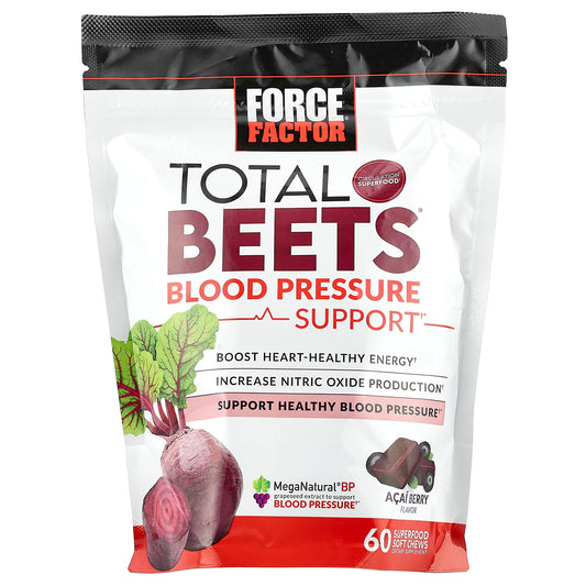 Force Factor, Total Beets®, Acai Berry, 60 Superfood Soft Chews