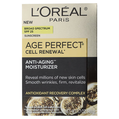 L'Oréal, Age Perfect Cell Renewal, Anti-Aging Moisturizer, SPF 25, 1.7 oz (48 g)