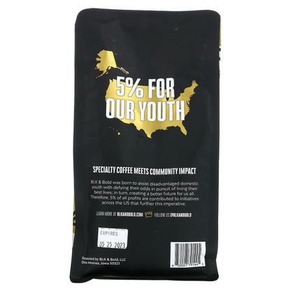 Specialty Coffee, BLK & Bold, Ground, Dark Roast, 12 oz (340 g)