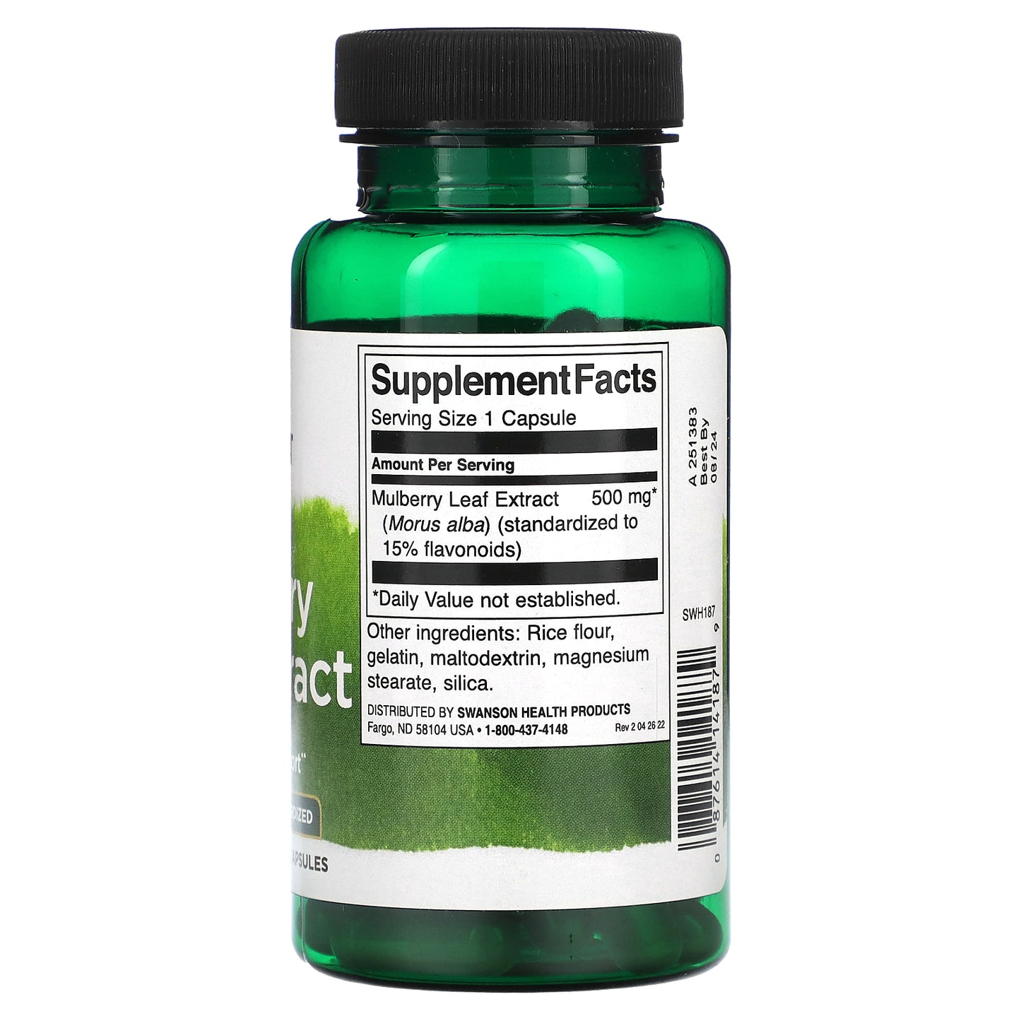 Swanson, Mulberry Leaf Extract, 500 mg, 60 Capsules