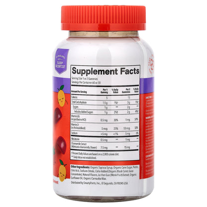 SmartyPants, Kids Sleep, Melatonin Gummies, Strawberry Mango, 60 Gummies