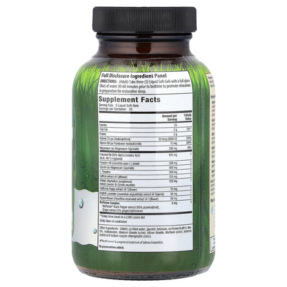 Irwin Naturals, Magnesium PM™ + Relaxing Flower Complex, 60 Liquid Soft-Gels