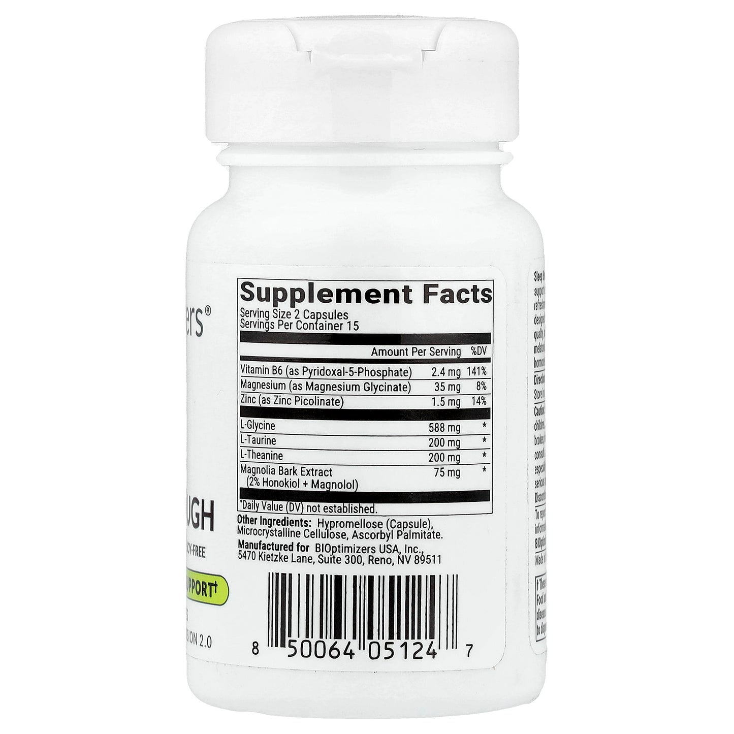 BIOptimizers, Sleep Breakthrough, 30 Veggie Capsules