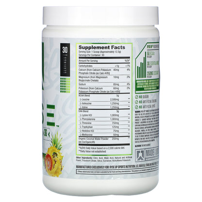 RYSE, BCAA / EAA, Strawberry Pineapple, 13 oz (369 g)