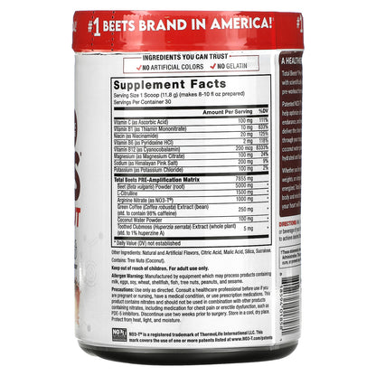 Force Factor, Total Beets®, Pre-Workout, Fruit Punch, 12.5 oz (354 g)