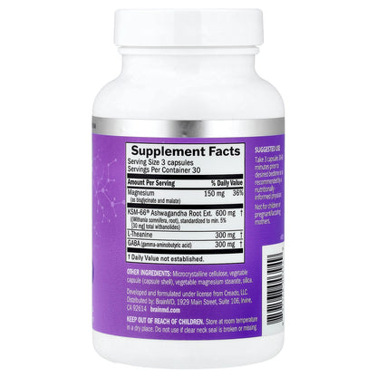 BrainMD, Stress Relief Sleep, 90 Vegan Capsules