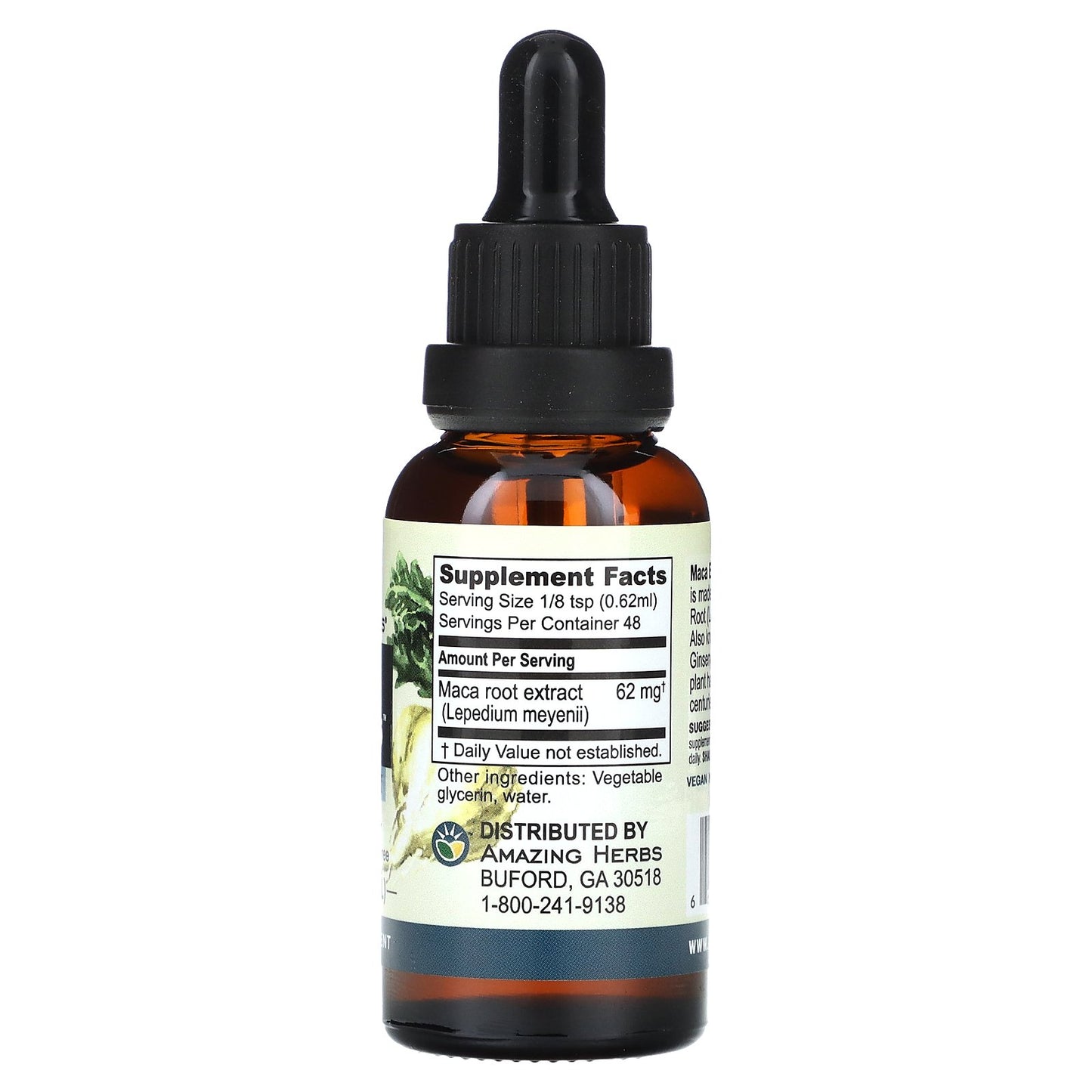 Amazing Herbs, Maca Express Liquid Extract, 100 mg, 1 fl oz (30 ml)