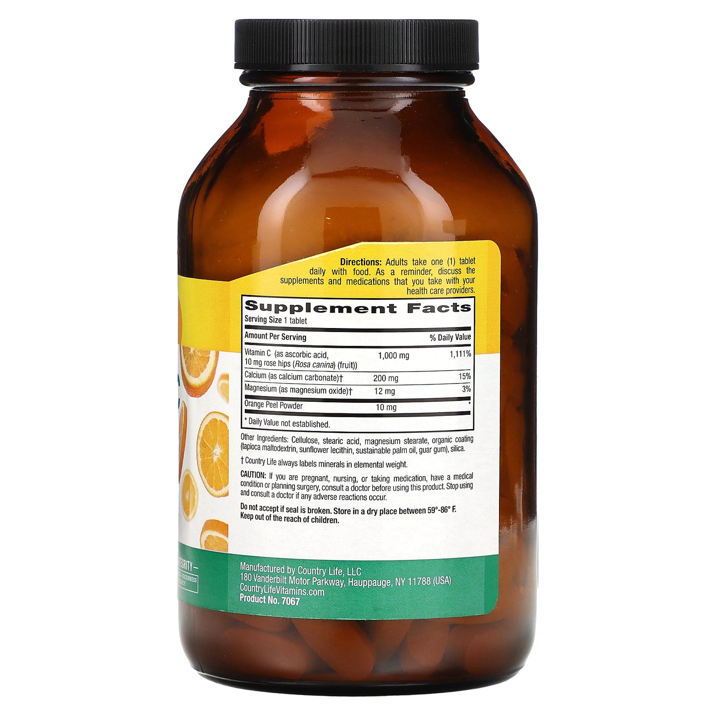 Country Life, Buffered Vitamin C Rescue, 1,000 mg, 200 Tablets