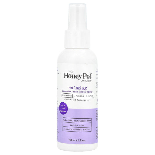 The Honey Pot Company, Panty Spray, Calming Lavender Rose, 4 fl oz (118 ml)