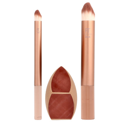 Real Techniques, Makeupsaver Sponge + Brush Trio, 3 Piece Set
