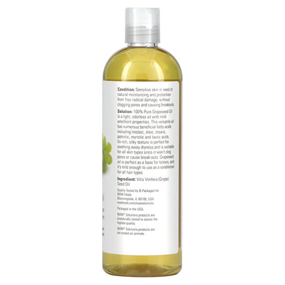 NOW Foods, Solutions, Grapeseed Oil, 16 fl oz (473 ml)