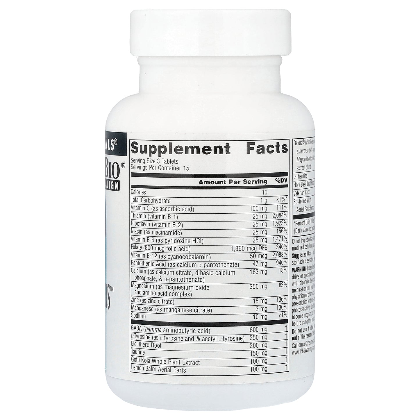 Source Naturals, Calm Thoughts™, 45 Tablets