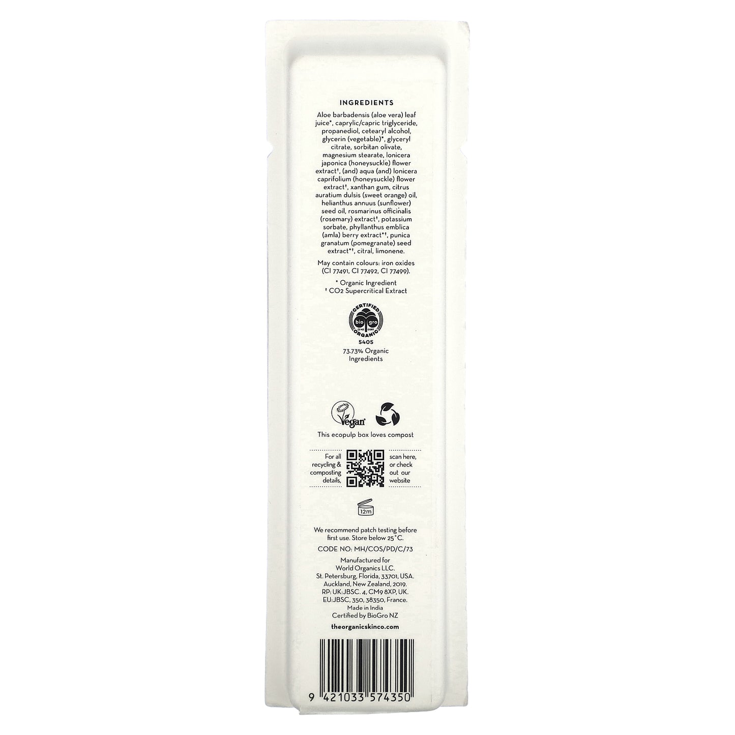 The Organic Skin Co., Primp N Prime Primer, Sun Kissed, 2 fl oz (60 ml)