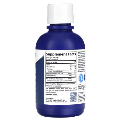 Trace, Liquid Magnesium, Tangerine, 300 mg, 16 fl oz (473 ml)