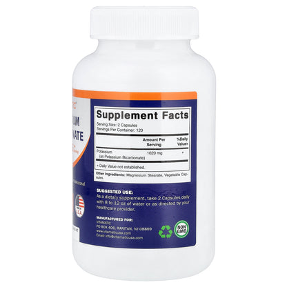 Vitamatic, Potassium Bicarbonate, 240 Vegetable Capsules (510 mg per Capsule)