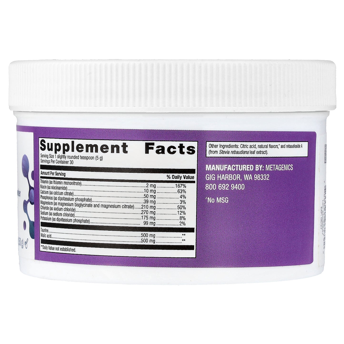 Metagenics, MagActive™ Magnesium Muscle Powder, Strawberry Lemonade, 5.29 oz (150 g)