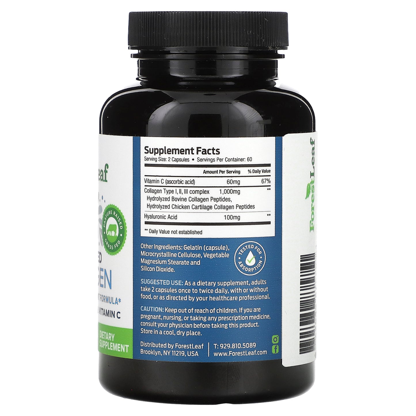 Forest Leaf, Advanced Collagen, 120 Capsules