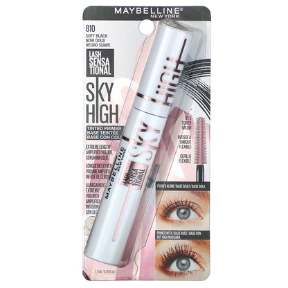Maybelline, Lash Sensational, Sky High Tinted Primer, 810 Soft Black, 0.26 fl oz (7.7 ml)