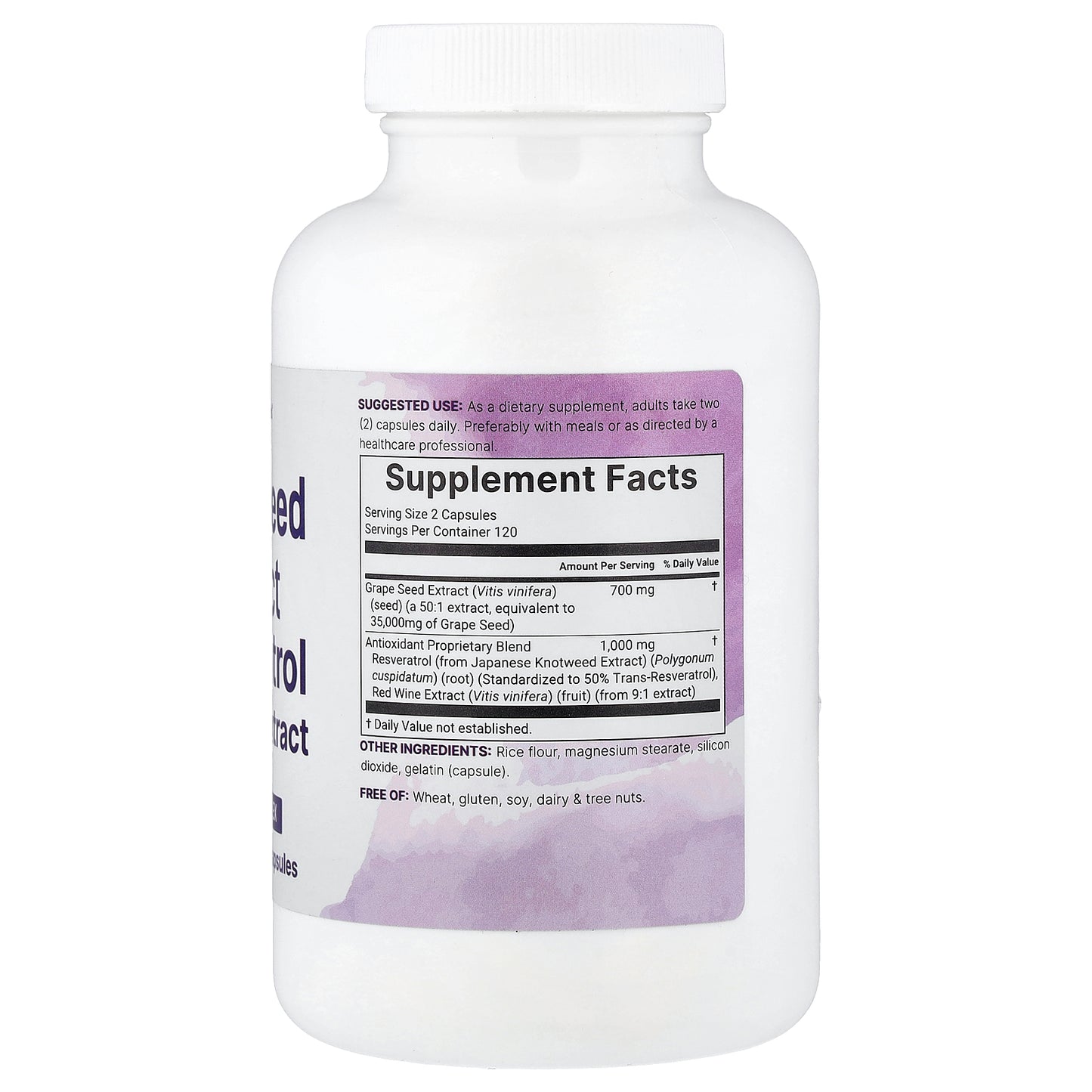 Micro Ingredients, Grape Seed Extract Resveratrol Red Wine Extract, 240 Capsules