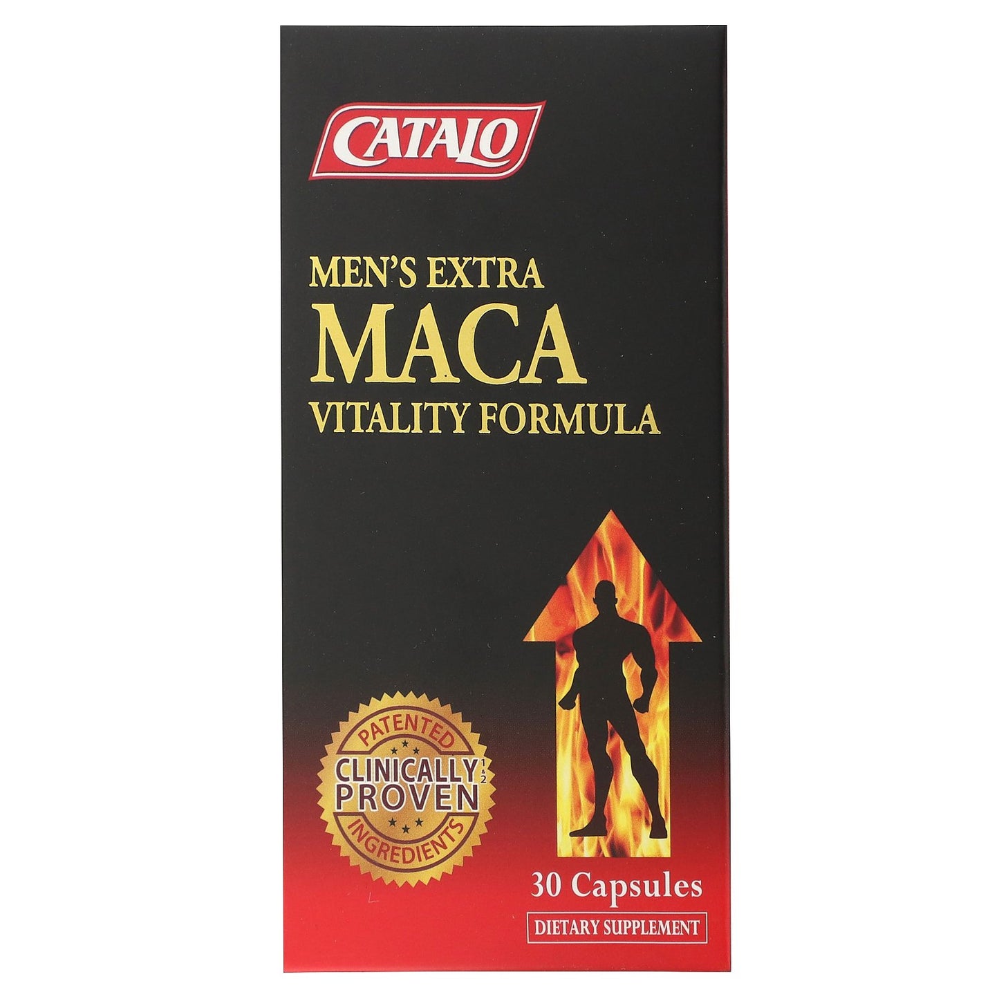 CATALO, Men's Extra Maca Vitality Formula, 700 mg, 30 Capsules (350 mg per Capsule)