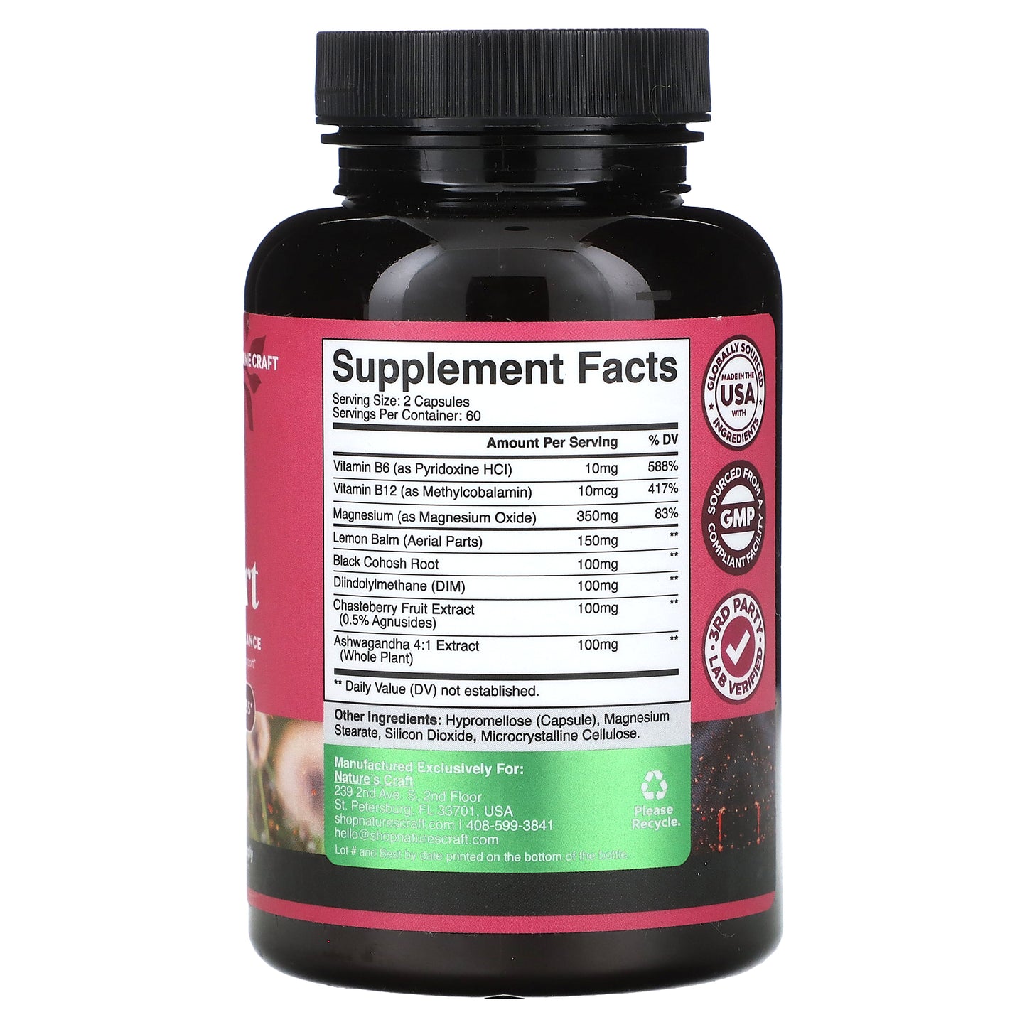 Nature's Craft, PMS Support, 120 Capsules