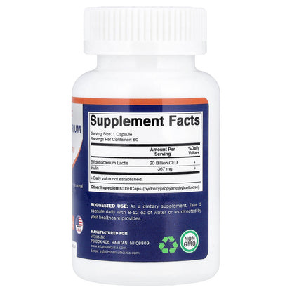 Vitamatic, Bifidobacterium Lactis, 60 DRcaps® Hypromellose Capsules