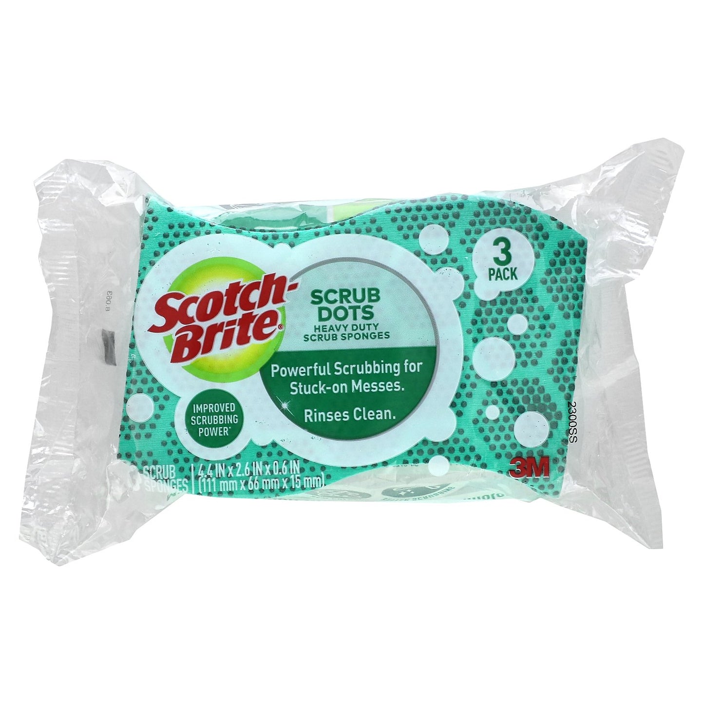 Scotch-Brite, Scrub Dots Heavy Duty Scrub Sponges, 3 Scrub Sponges