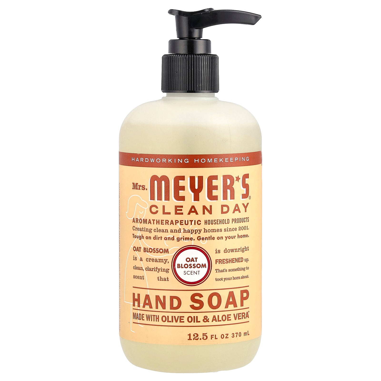 Mrs. Meyers Clean Day, Hand Soap, Oat Blossom, 12.5 fl oz (370 ml)