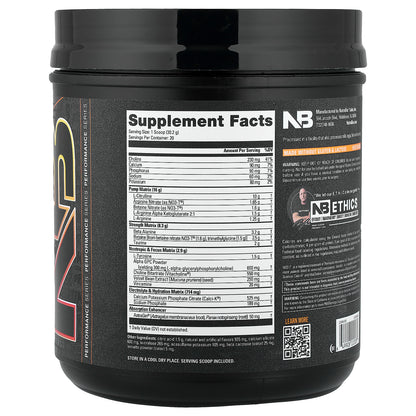 NutraBio, PRE-Workout, Stim Free, Orange Mango Tango, 1.33 lb (604 g)