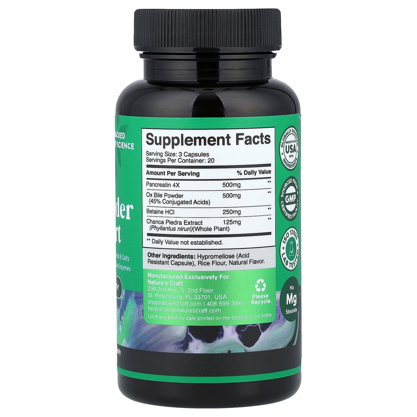 Nature's Craft, Gallbladder Support, 60 Capsules