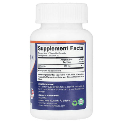 Vitamatic, Lactoferrin, 250 mg, 60 Vegetable Capsules