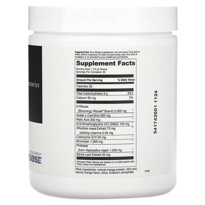 DaVinci Laboratories, Mito-Fuel With Bioenergy Ribose, 10.58 oz (300 g)