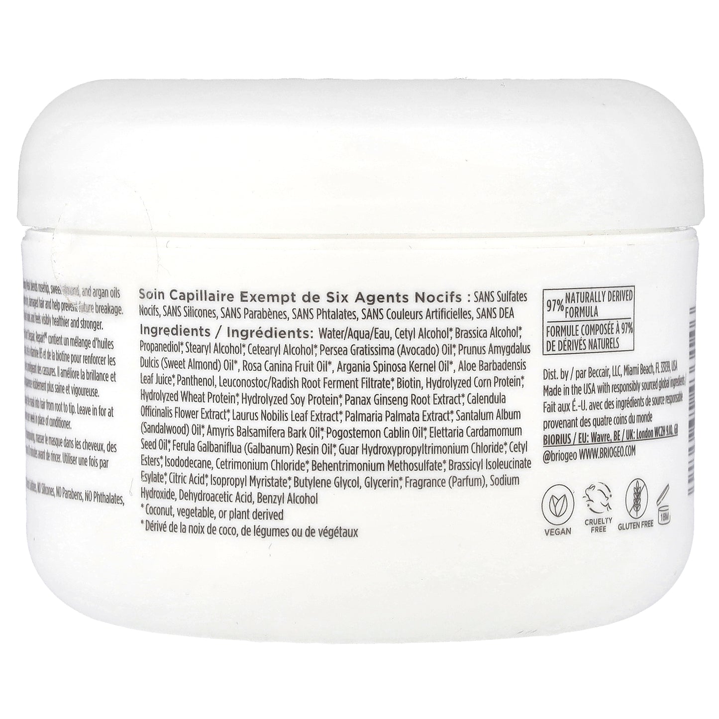 Briogeo, Don't Despair, Repair!™, Deep Conditioning Mask , 8 fl oz (236 ml)