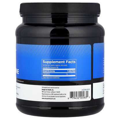 Designs For Health, L-Glutamine, 1.1 lbs (500 g)