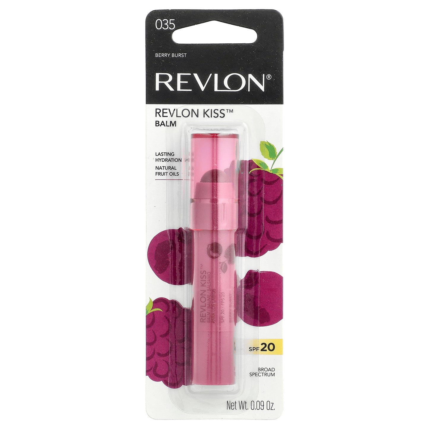 Revlon, Kiss™ Balm, SPF 20, 035 Berry Burst, 0.09 oz