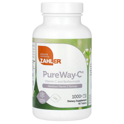 Zahler, Pure Way-C, Vitamin C and Bioflavonoids, 1,000 mg, 90 Tablets