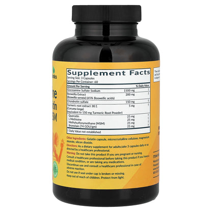 Futurebiotics, Glucosamine, Chondroitin, Turmeric & MSM, 180 Capsules